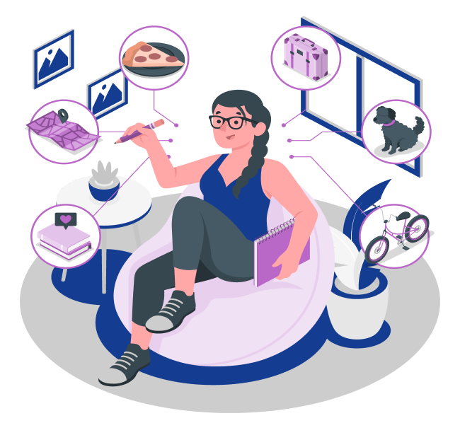 Technology professional working in a connected digital environment